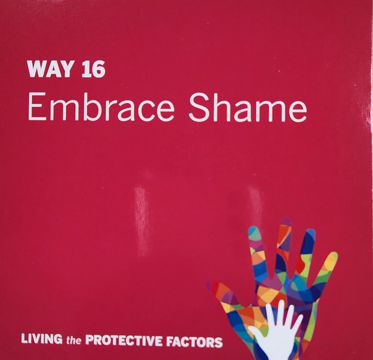 HMFRC's tweet photo. We can use our own awareness of shame to help others and deepen our empathy for others because we know what they're going through. ❤️💙💜💛
Way#16 Be Strong Families. https://t.co/vxEDg3W9gv