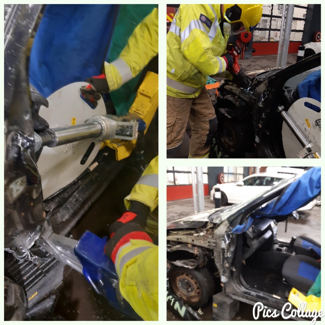 HIWFRS_LandD's tweet photo. This evening @WinchesterStn30 #OnCall took part in #RTC training. #GoodSkills demonstrated #DashRelocation #DashLift #BPostFlap #spacecreation https://t.co/DW03FYjThQ
