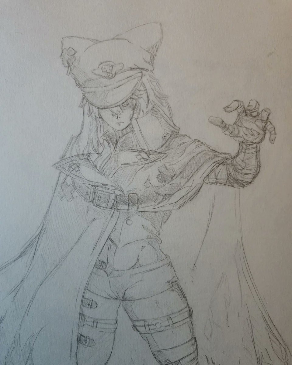 KillerXBee187's tweet photo. Ram Sketch was fun drawing 
#ART #GuiltyGear https://t.co/35xQvQJ3ko