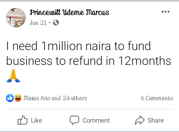 cokeboy_m's tweet photo. @davido My 1million naira appeal post in January but nothing came up please help https://t.co/q8vOrMVdNJ