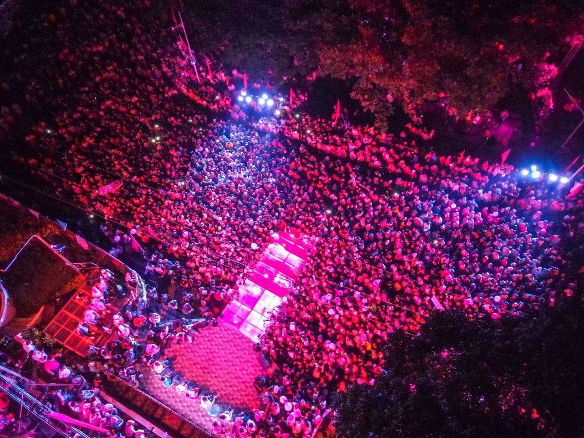llanescajourno's tweet photo. Aerial shots during People's Rally for VP and presidential bet Leni Robredo, running mate Sen. Kiko Pangilinan and their team in Basilan last night, March 16

Organizers said crowd attendance reached 45,000 

(Photos from Team Kiko) @gmanews https://t.co/F5t4aofbdA