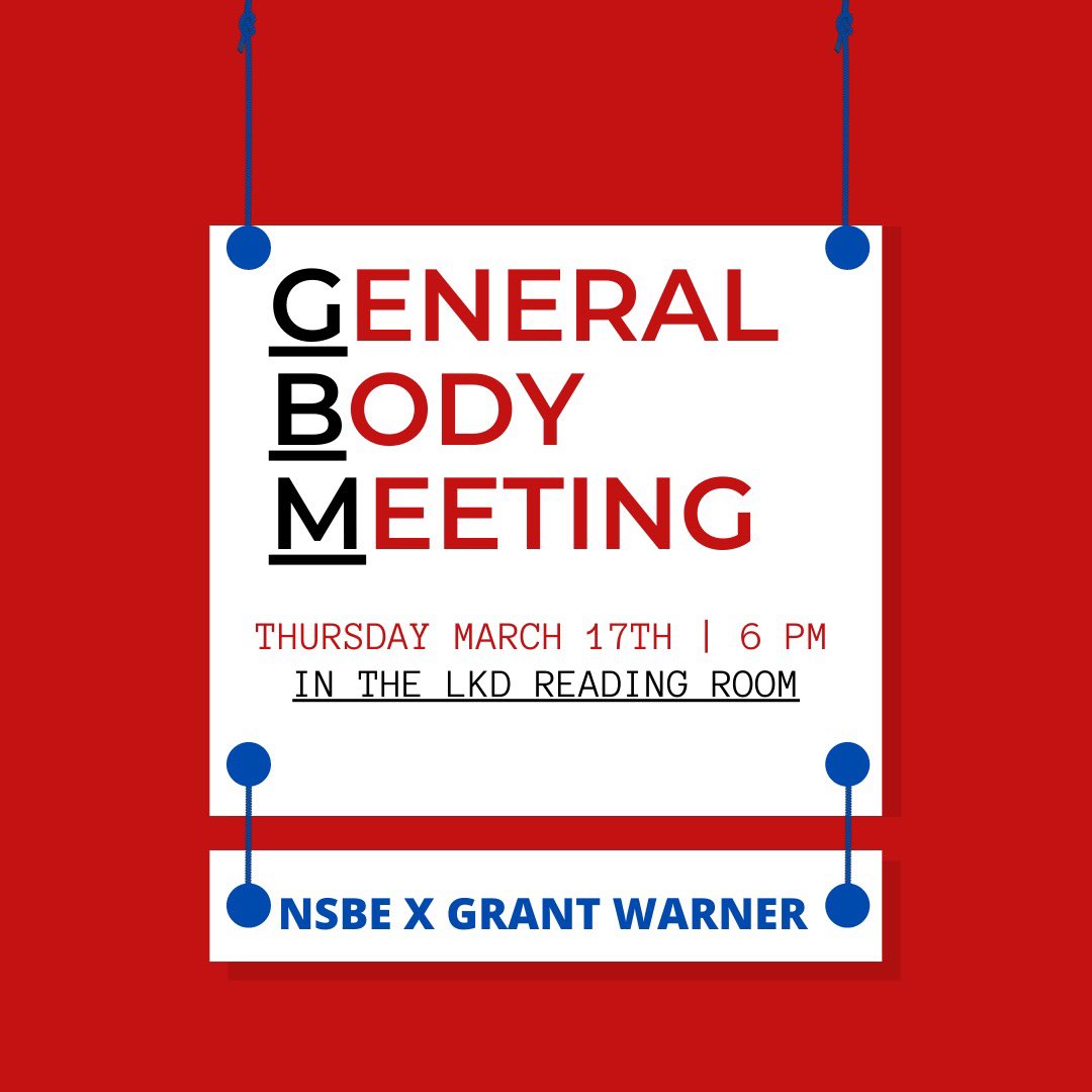 Join us tomorrow for our general body meeting for the month of March hosted with Coinbase! See you tomorrow in the LKD reading room at 6PM.📱

Please complete the survey and RSVP using the link in our bio!