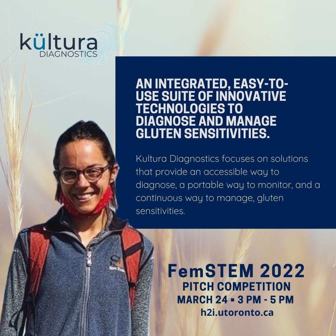 H2i_UofT's tweet image. H2i&apos;s FemSTEM 2022 Pitch Competition is happening on Thursday March 24th from 3:00-5:00 PM EST! Register now: bit.ly/3GIFsoe
Leading up to the event, we will be introducing you to our six incredible finalists. 

Meet Sarrah Lal, co-founder of @kulturadtx: