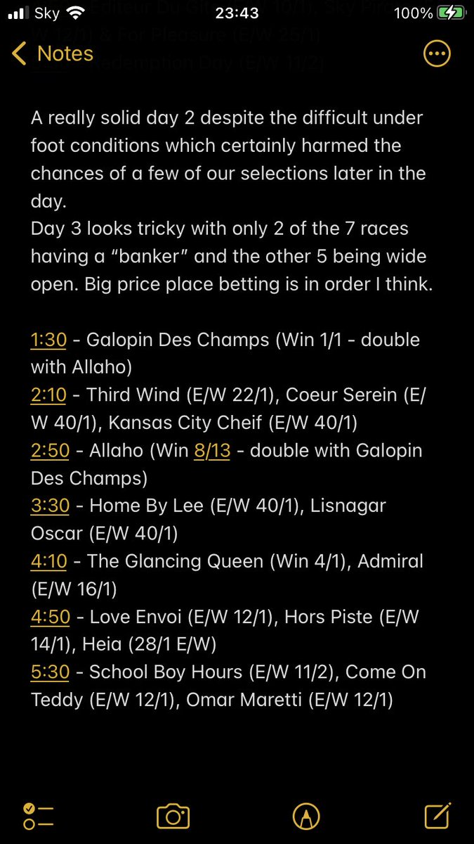 wrightstuff1986's tweet image. Find the trends, discover the solutions. #WrightsTips #CheltenhamFestival