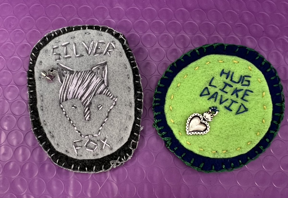 AmandaHaddock's tweet photo. I have a tough time explaining to my family why I think Twitter is better than Facebook, but it is. Twitter friends see my soul.♥️ #HugLikeDavid #homemadebadges https://t.co/G5FupmIC5q