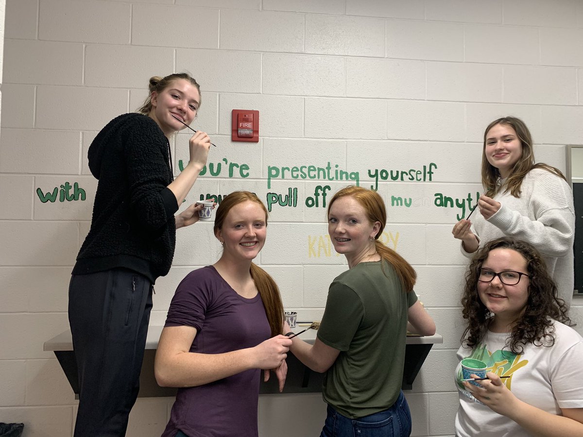 MarlingEnglish's tweet photo. LEO club had a great time painting inspirational quotes in student bathrooms today! #youmatterJA https://t.co/aDHdQ8qu7k