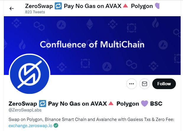 CryptoBTC_Chris's tweet photo. $ZEE - NO Gas fees!   

Free swaps on these chains:
$AVAX $MATIC #BSC

@ZeroSwapLabs 

(On #KuCoin) https://t.co/qbtJOX4jgs