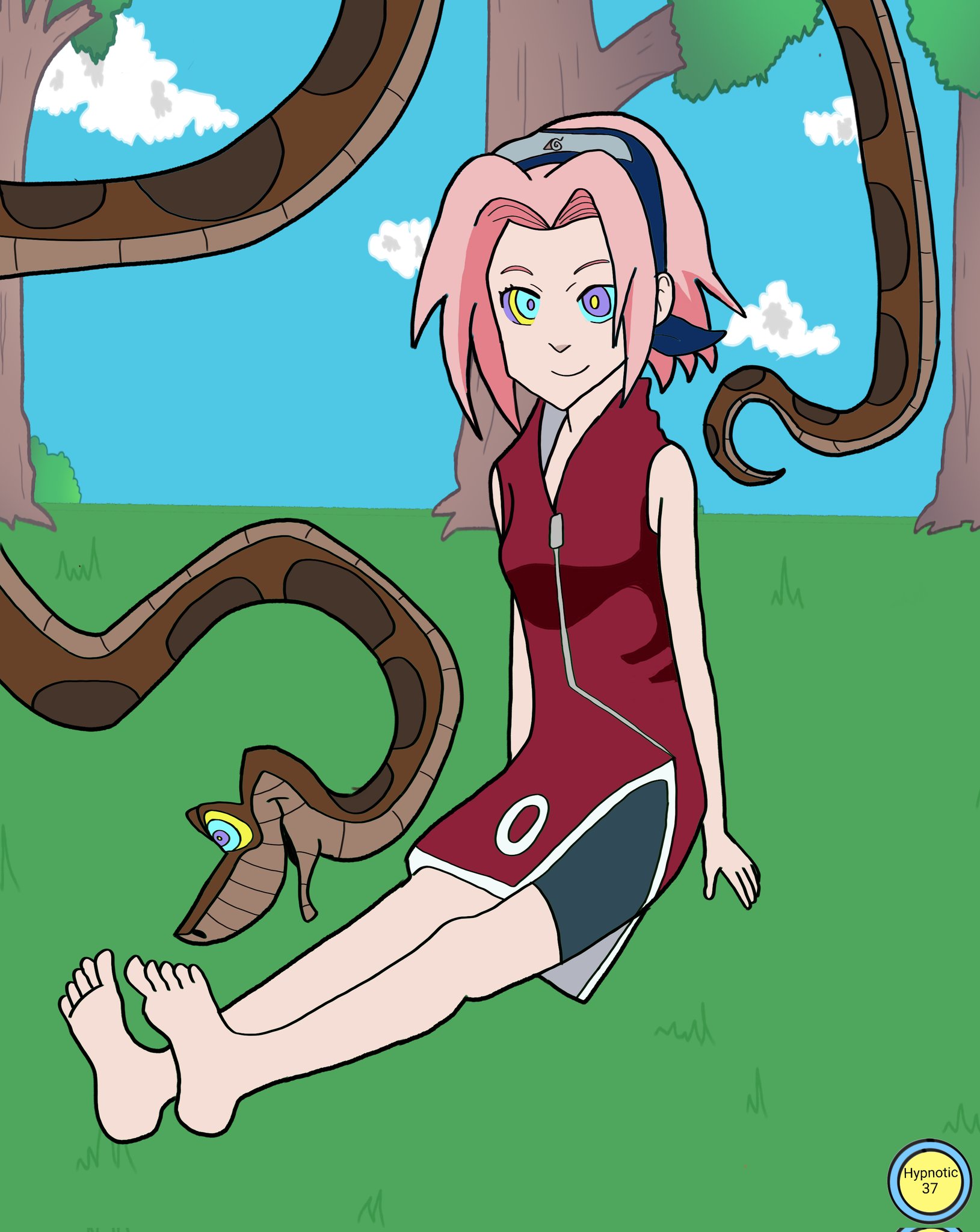 HypnoBot77 on X: Sakura is one of my favorite girls from naruto and looks  nice when she is hypnotized by kaa t.coFn0SfETNJx  t.coTFJV917nA6  X