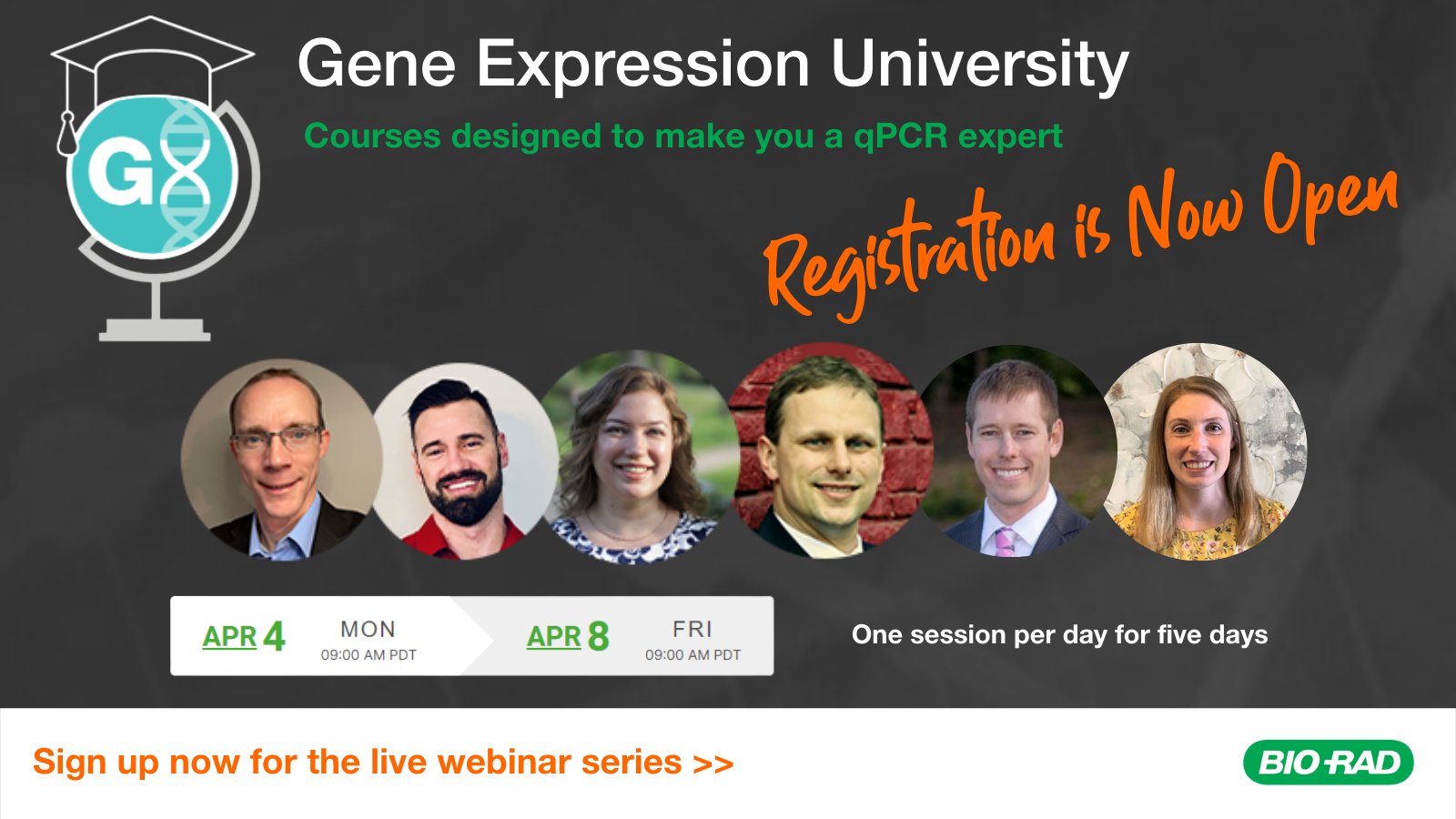 BioRad Genomics on Twitter a qPCR expert! Registration is now