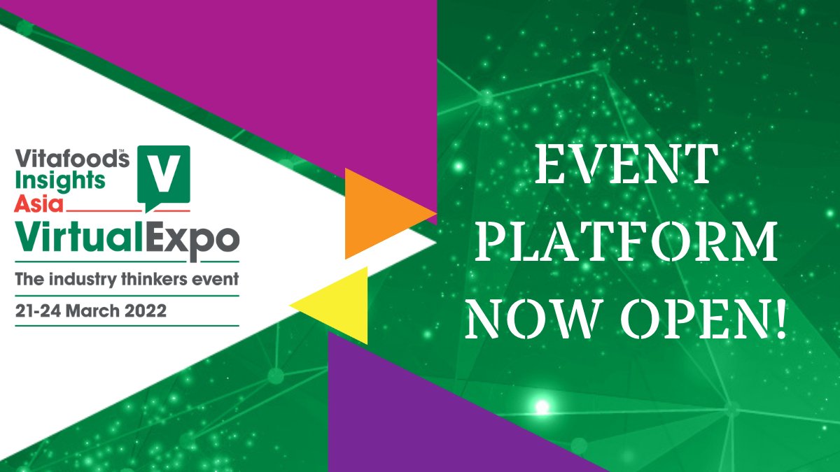 The Vitafoods Virtual Expo Asia event platform is now open for visitors! 👥

Ahead of the event you can now login, book meetings and favourite sessions. 

Check out the platform now👉: ow.ly/HtLN50Il2eq

#VitafoodsInsights #nutraceuticalindustry