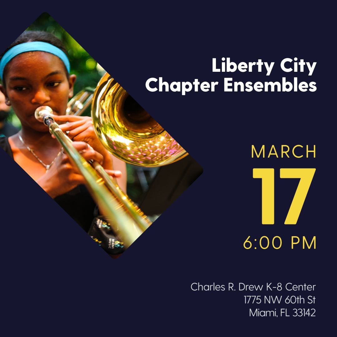MiaMusicProject's tweet photo. Celebrate our last Spring Series Concert with us! Join us as our Liberty City Chapter students perform TOMORROW at 6pm at Charles R. Drew K-8 Center!
#MiamiMusicProject #InstrumentsOfChange https://t.co/2yg3aVsFKJ