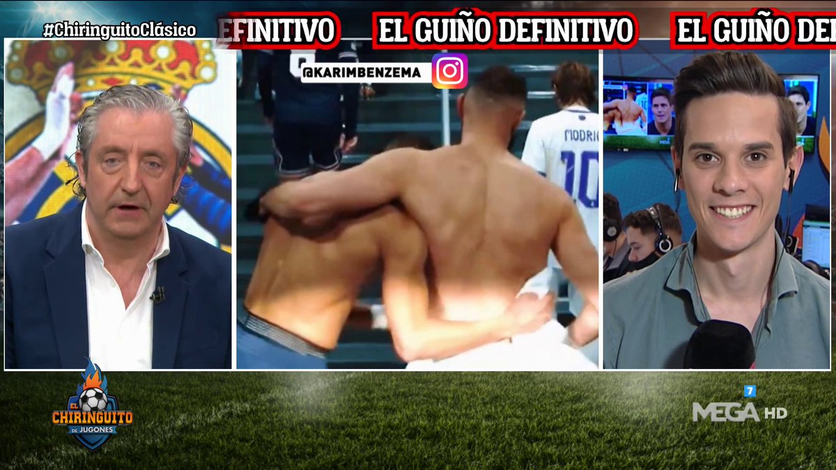 elchiringuitotv's tweet photo. 🔥🔥 ¡EL GUIÑO DEFINITIVO! 🔥🔥

📲 BENZEMA comparte su SALUDO con MBAPPÉ en el BERNABÉU | vía Instagram. 

👉 Lo vemos con @EduAguirre7 y @ChrisBlasco3 en #ChiringuitoMbappé https://t.co/F16z89Rrsr