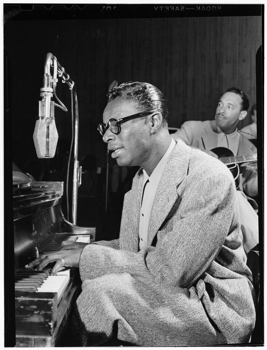 Remembering Nathaniel Adams Coles (March 17, 1919 – February 15, 1965) the Unforgettable Nat King Cole. Photo: King Cole and Oscar Moore, New York, N.Y., ca. July 1946 (Photo: William P. Gottlieb). Library resources: catalog.lib.unc.edu/?utf8=%E2%9C%9… <a href="/SFolklife/">Southern Folklife Collection UNC Chapel Hill</a> <a href="/WilsonLibUNC/">Wilson Library, UNC Chapel Hill</a> <a href="/UNCLibrary/">UNC Library</a>