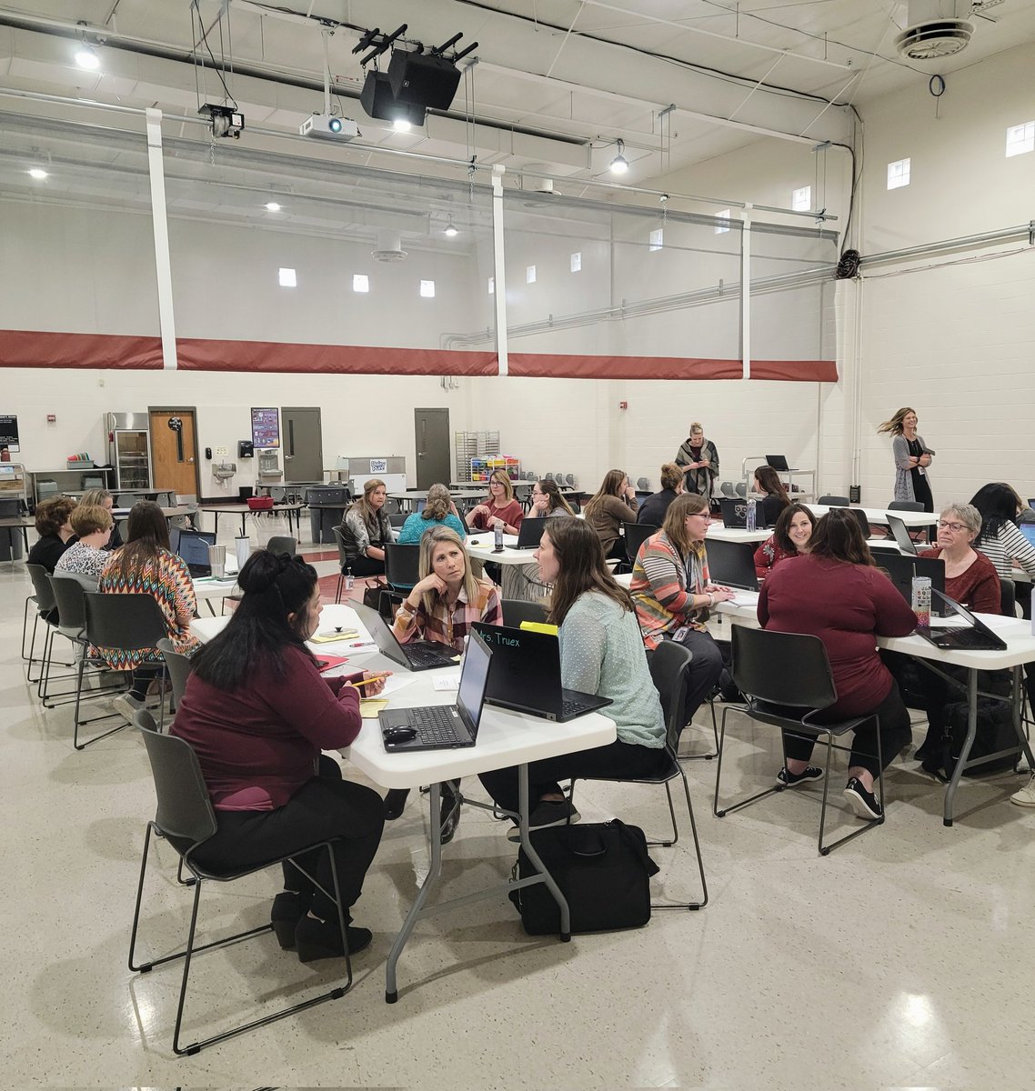 LittlePanthers1's tweet photo. Preschool and Kindergarten staff met as vertical teams today to continue our efforts of strengthening transitions and building continuity of expectations. It's amazing what we can accomplish when everyone has the same end goal of student growth! 
#npspanthers #pawsitivepanthers https://t.co/qP0Y9QuKu7