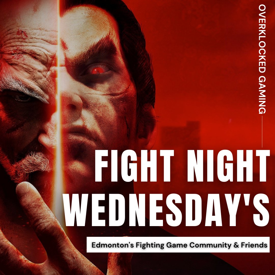 okgaming's tweet photo. Fight Night's are back at #Overklocked Gaming.
#yeg #edmonton #EFGC #YEGeSports https://t.co/7JdQtaPDML