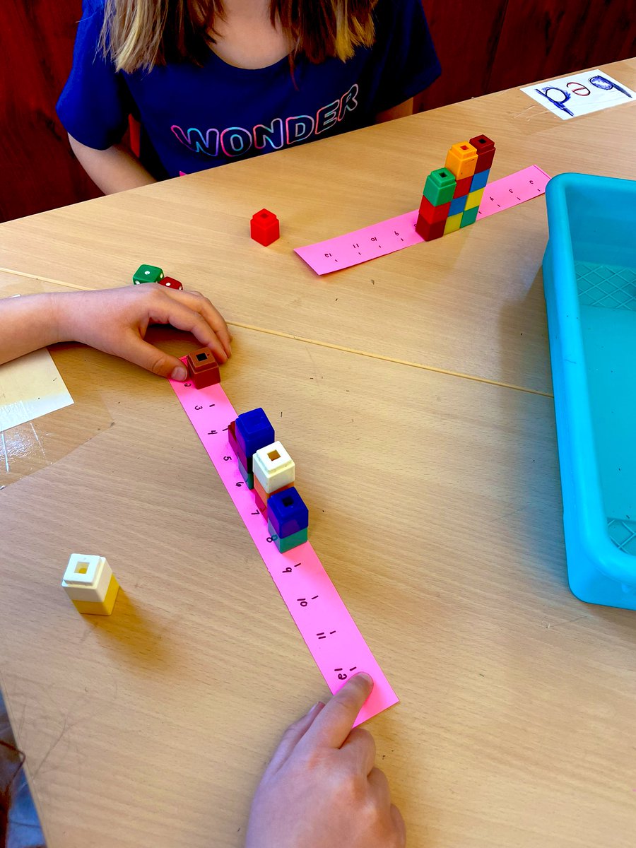 StaceyP1981's tweet photo. What a fun Math game from @mburnsmath - 2 Dice Sums with a class of  #firstgrade students! Best quote of the day - “I was very risky today and put all my cubes on 12!” So fun! https://t.co/OMZSL6jnGQ