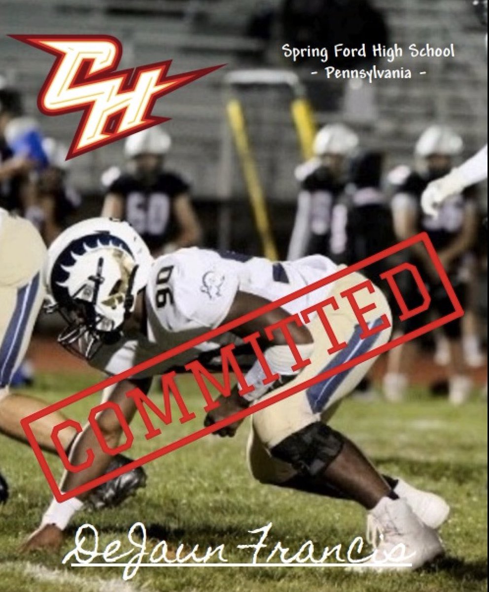 ChestnutHillFB's tweet photo. Welcome to the family @DeeJayFrancis23 ! #RollGriffs https://t.co/phK7383wSI