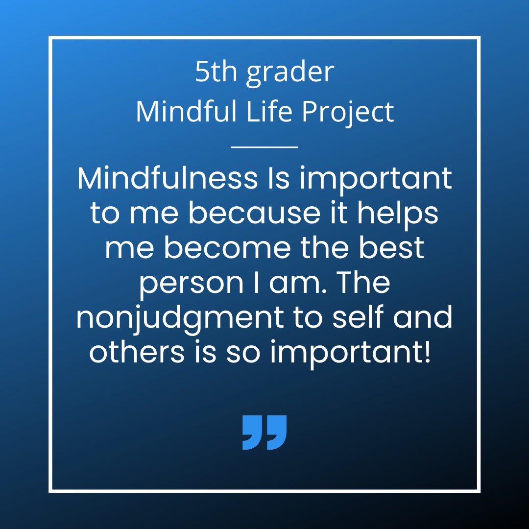 Yes, yes, yes!! You are exactly who you need to be in your authentic self! Mindfulness helps us remember that ❤️Thanks MLP students for also always being the teachers 🙌🏼 #mindfullness