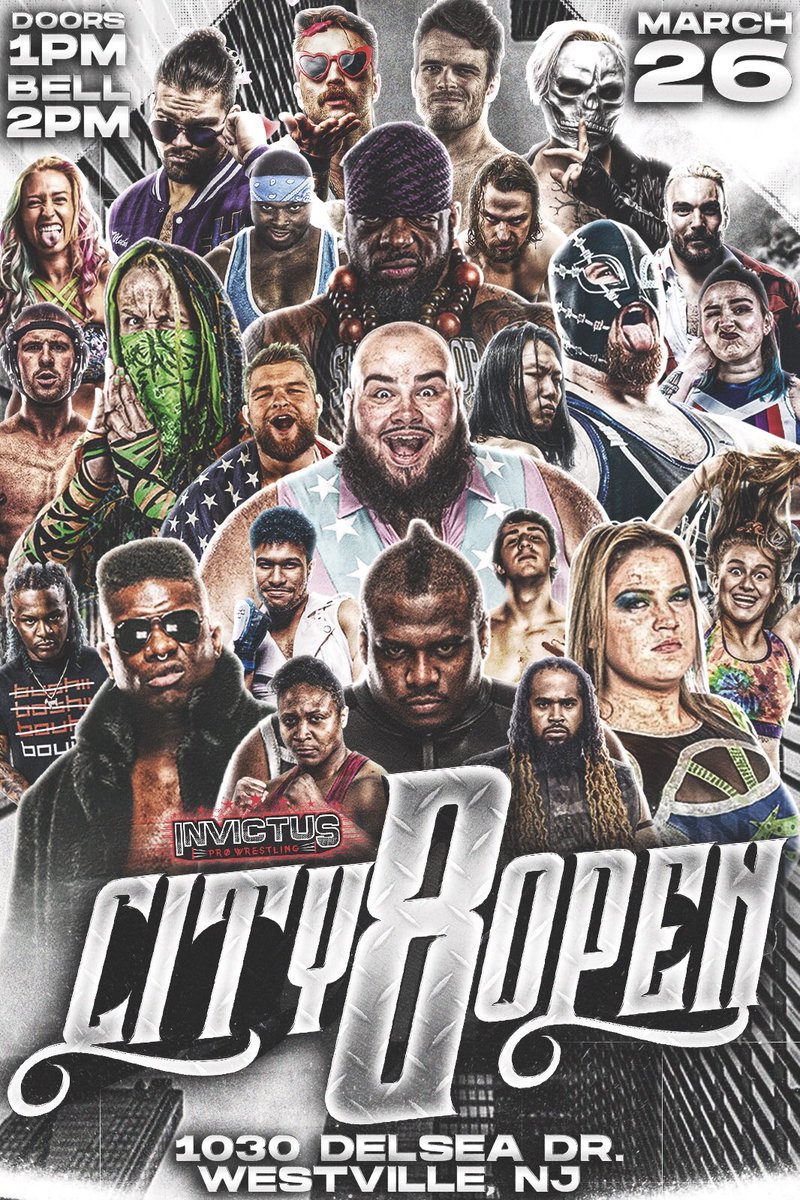 INVICTUSProWre1's tweet photo. Get ready for a new kind of trios tournament. Which team will walk out the winners on 3/26? Find out live and get your tickets today!
🎟: https://t.co/z6FTsg5pDc https://t.co/SjbL8EwYfQ