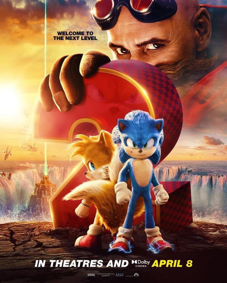 I LOVE THIS! The Sonic the Hedgehog 2 Movie Poster is heavily inspired by the Sonic the Hedgehog 2 Game Box Art. The Sonic the Hedgehog movies are being handled much better than I ever imagined when the first movie was announced. Sonic the Hedgehog 2 hits Theaters on April 8! https://t.co/qmQSXL3ZW7