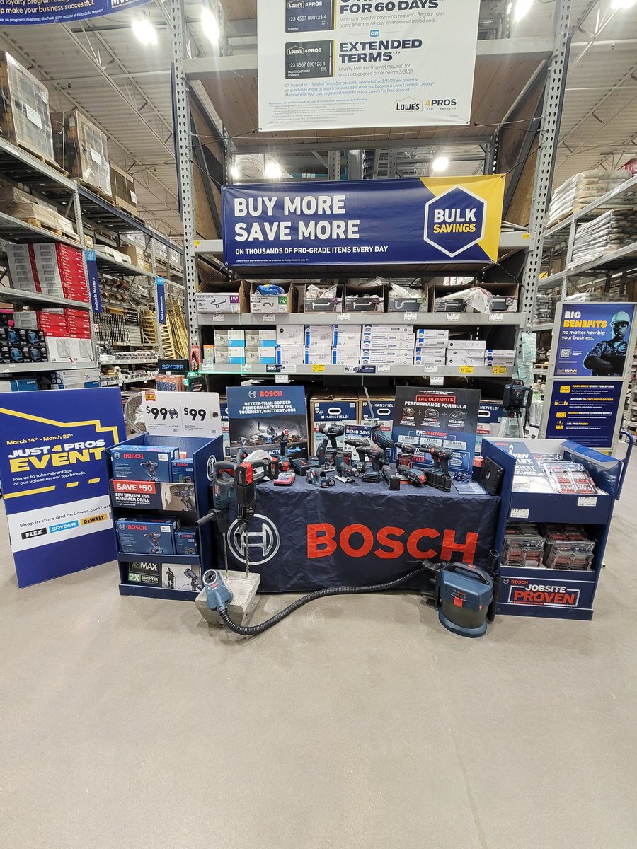 JeremyMerchASM's tweet photo. It was a Good Day at Store 0129 Waco TX 
Pro MVP Event was a hit 
A couple Vendors came out
Overall a great day @BoschToolsNA 
@Valspar @3M https://t.co/mYKdVUtRVh