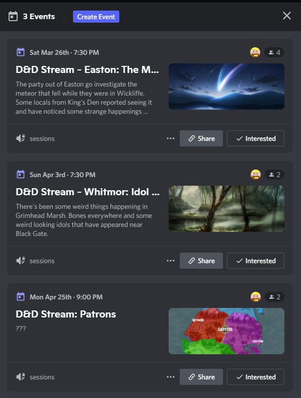 amightybeard's tweet photo. Have started to use our Discord to organize and play our D&amp;D Streams. Current upcoming schedule: https://t.co/vIuWQakWeF