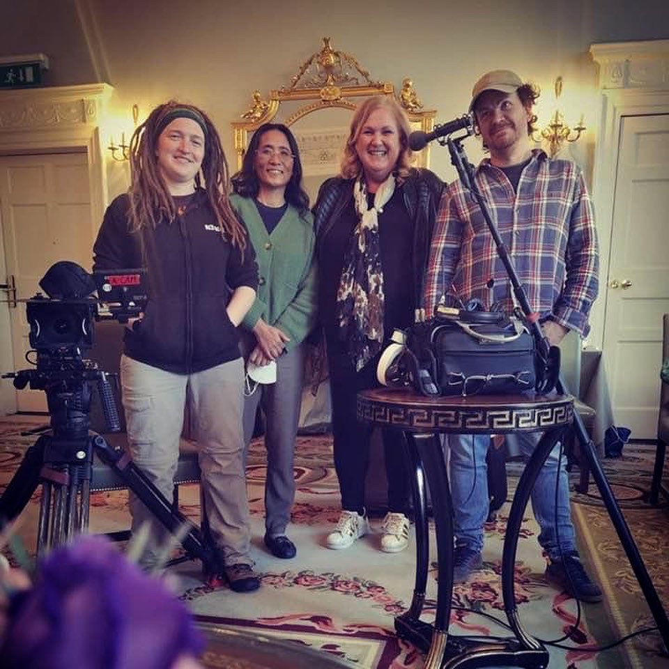 SingleCellFilms's tweet photo. Great day at @merrionhotel Dublin shooting interviews with Linfeng Media, @edwinaforkin and Scully https://t.co/t9BFdD4PG4