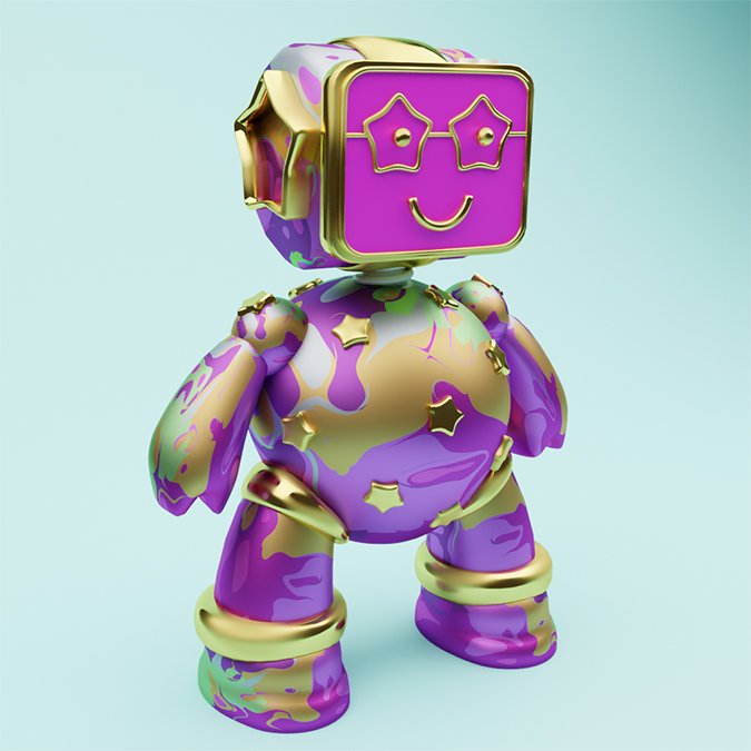 NeonSwatches's tweet photo. @SkurpySocial Sending you some cute #3d 💛 from @wondertinsNFTs https://t.co/pwXu1ajkGc