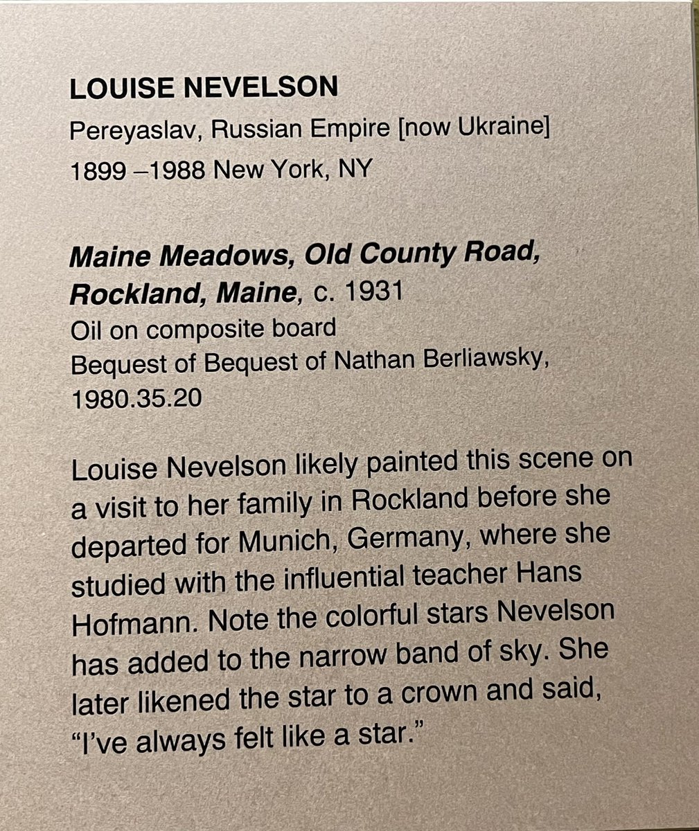 ZGJR's tweet photo. Saw this painting today, a beautiful #Maine landscape- made me be grateful for being here- but also think of the Sad & Ugly reality of #Ukraine today! Then I read the paintingโs legend! #AlwaysUkraine #Peace #WakeUpRussia #StoptheMadness NO #Putin but #PutOut ! https://t.co/pxLtQHzN7m