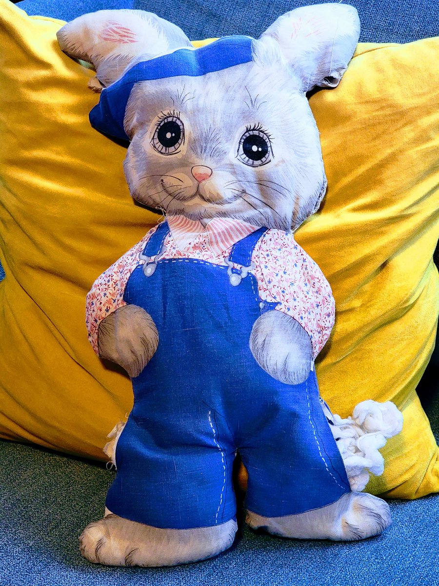 Jack been around since 1979. Mom said she can clean and fix him for me. Jack was there for me without fuss even when I peed on him. Bro, you going to be back doing your thing. Promises no more peeing on you. I still think you can talk. #stuffanimal