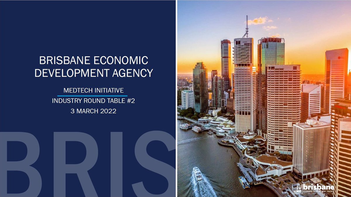 Great to be a part of the Medtech Initiative - Industry Roundtable by the Brisbane Economic Development Agency. The future is bright. #brisbane #medtech