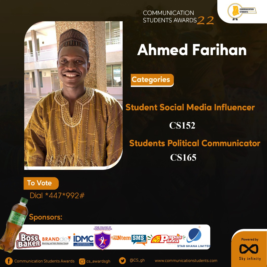 CSA_gh's tweet photo. Dial  *447*992# to Vote Now !!! 

#CSAwards2022 #CommunicationstudentsAwards #communicationstudents https://t.co/FiqEgiW6EM
