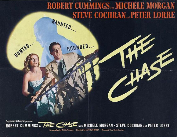 El observador de relojes: «The Chase»: el tiempo paralelo antes de David Lynch (La escena VI) - Por <a href="/PedroPaunero/">Pedro Paunero</a> - En esta cinta la figura de la Femme Fatale es sustituida por otro tipo de amante, la Mujer Víctima- correcamara.com/inicio/int.php…