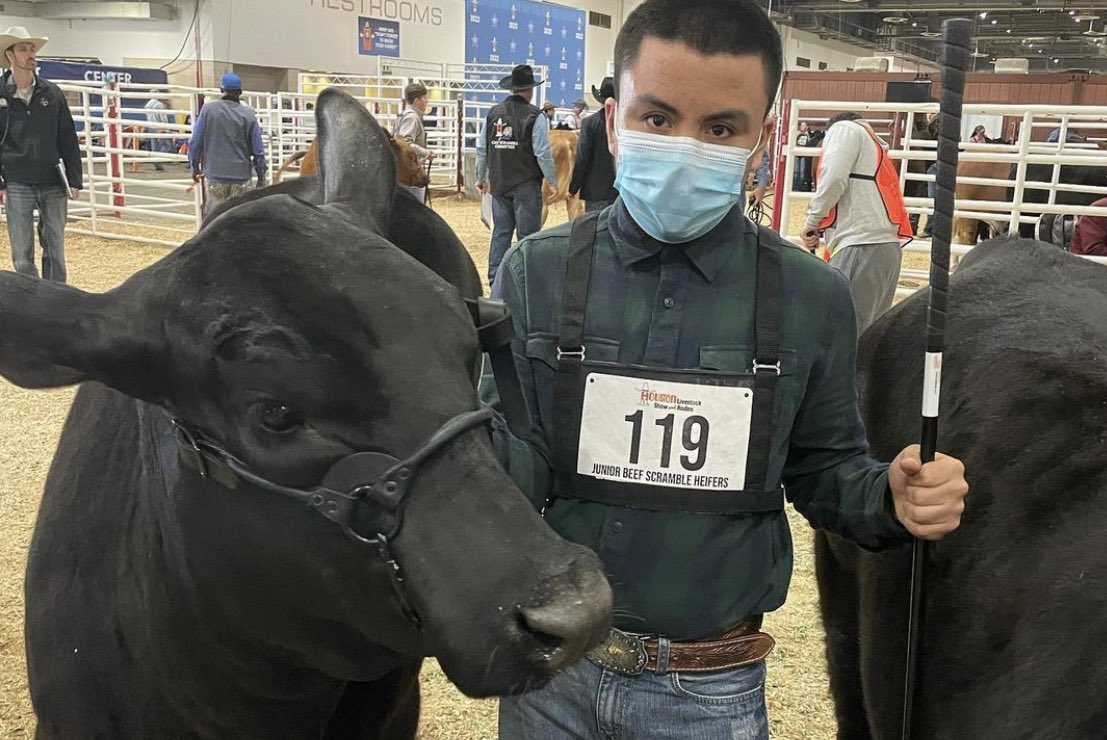 NimitzFFA's tweet photo. Congratulations @itsluisohh and Luna! Great job at @RODEOHOUSTON this week 

-10th place Calf Scramble American Heifer Class 10
-13th place ARB Heifer Class 8

#IgniteFFA #AldineForward @NimitzHS_AISD @AldineCTE @AldineISD https://t.co/roOv3TVxeh