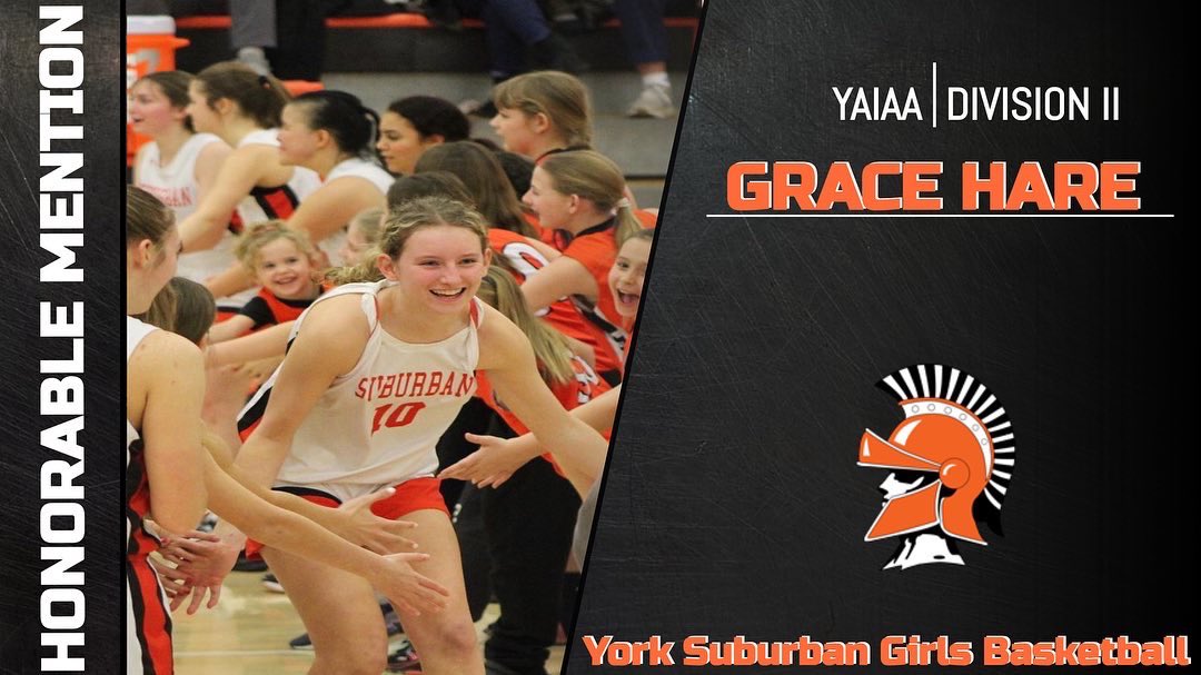 YSAthletics's tweet photo. Congratulations to Janay Rissmiller, Grace Hare, and Lydia Powers who were selected to the YAIAA Division II Girls Basketball All-Star Team!

1st Team:
Janay Rissmiller

Honorable Mention:
Grace Hare
Lydia Powers

#YSProud https://t.co/OdsEa1yaBx
