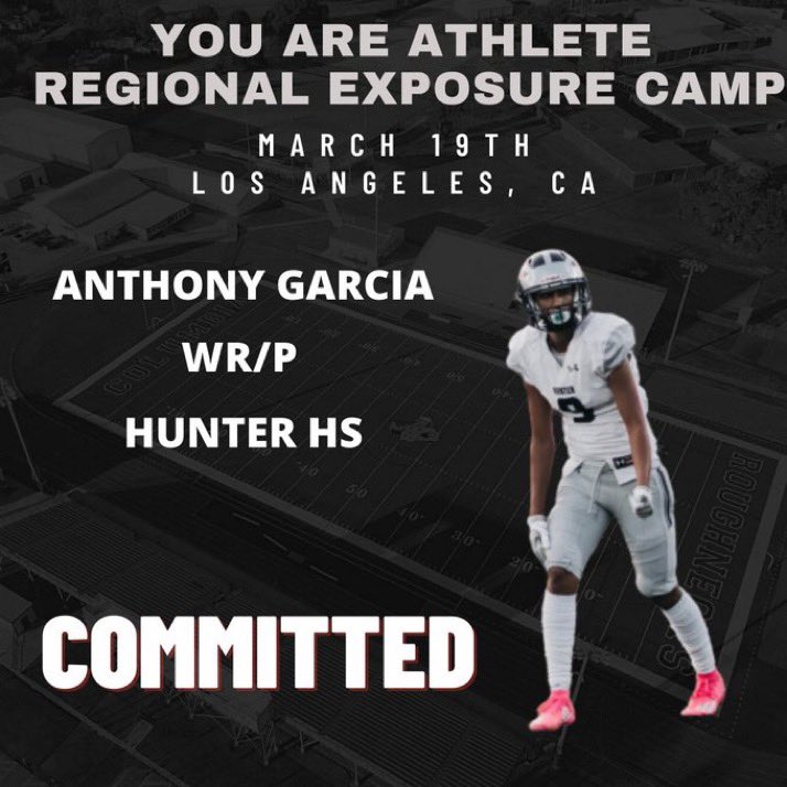 AnthonyGarcxa's tweet photo. Grateful for the invite @youareathlete See you in 3 LA 🌴😎 @RossApoWR_EZ @UTSportsAction1 @StuTua  @leveluputah @UtahHsProspects @TrainToBallout1 @utahpreprag @OhioWRCoach @coachdrew8 @MooseB90 @Jordan_Gomez11 @AlphaRecruits15 https://t.co/1MrnqY6xn4