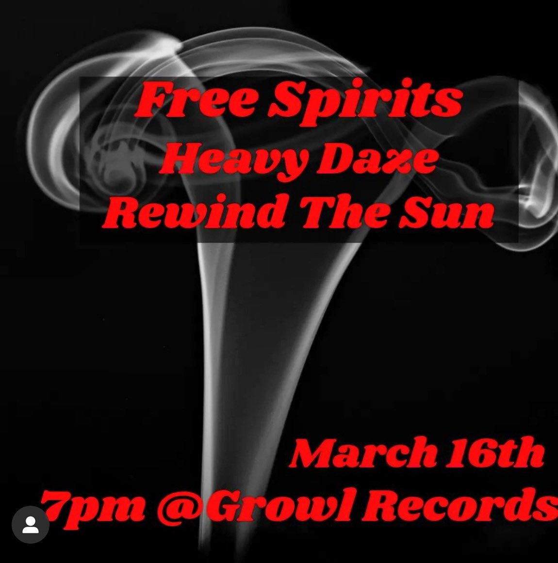 rewindthesun's tweet photo. Anyone looking for something to do tonight? Then come on out to #growlrecords in #arlington 🤘 show starts at ***9:00PM*** and after we go on we got @freespiritsband and #heavydaze playing with us! Come check it out! https://t.co/brwJmOLEaL