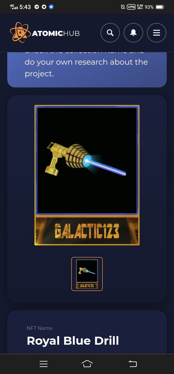 galacticc_girl's tweet photo. 500 wax NFT Royal Blue Drill 
https://t.co/NOHTUsLOiR

Done simpl task hit like 5k tweet 

RT+follow @galactic123now 

Tag 5

Join Telegram 

https://t.co/JEJrVdKuOa 

1 lucky winner end in 5 day 

#NFT  #WAXP  #WAX #WAXNFT  #NFTCommunity #NFTGiveaways #NFTGiveaway #NFTdrop https://t.co/UzcBQKJVG6