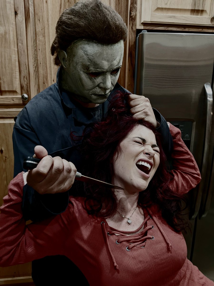 TheShapeFilm's tweet image. We think our Michael may have enjoyed the on-set rehearsal a little too much!!... #Horror #Slasher #MaskUp #Halloween2022 #MichaelMyers #TheShape #HorrorMovies #HorrorCommunity #HorrorFan #HorrorFamily #horrorfilm