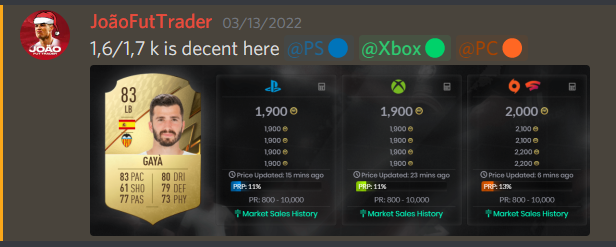 JoaoFutTrader's tweet photo. Some weekly profits on #tradept:

In 10 days news will come, server will change, it should be the end of the project this FIFA. We really created a strong community around it! https://t.co/XCj4OXbZVG