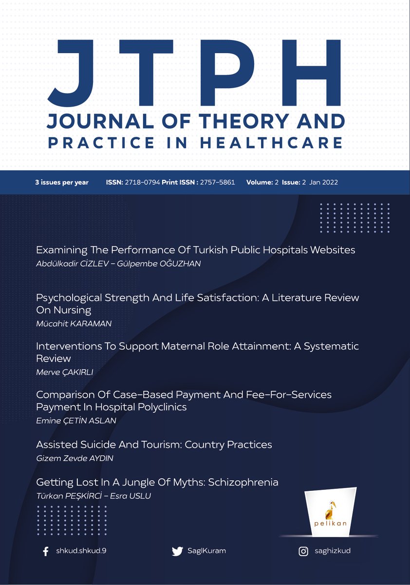 Dergimizin yeni sayısı ile güne başlamak harika!
İlgili sayıya web sitemizden ulaşabilirsiniz.

#saglik #saglikyonetimi #shkud #saghizkud #kuram #uygulama #akademikdergi #akademikyayın