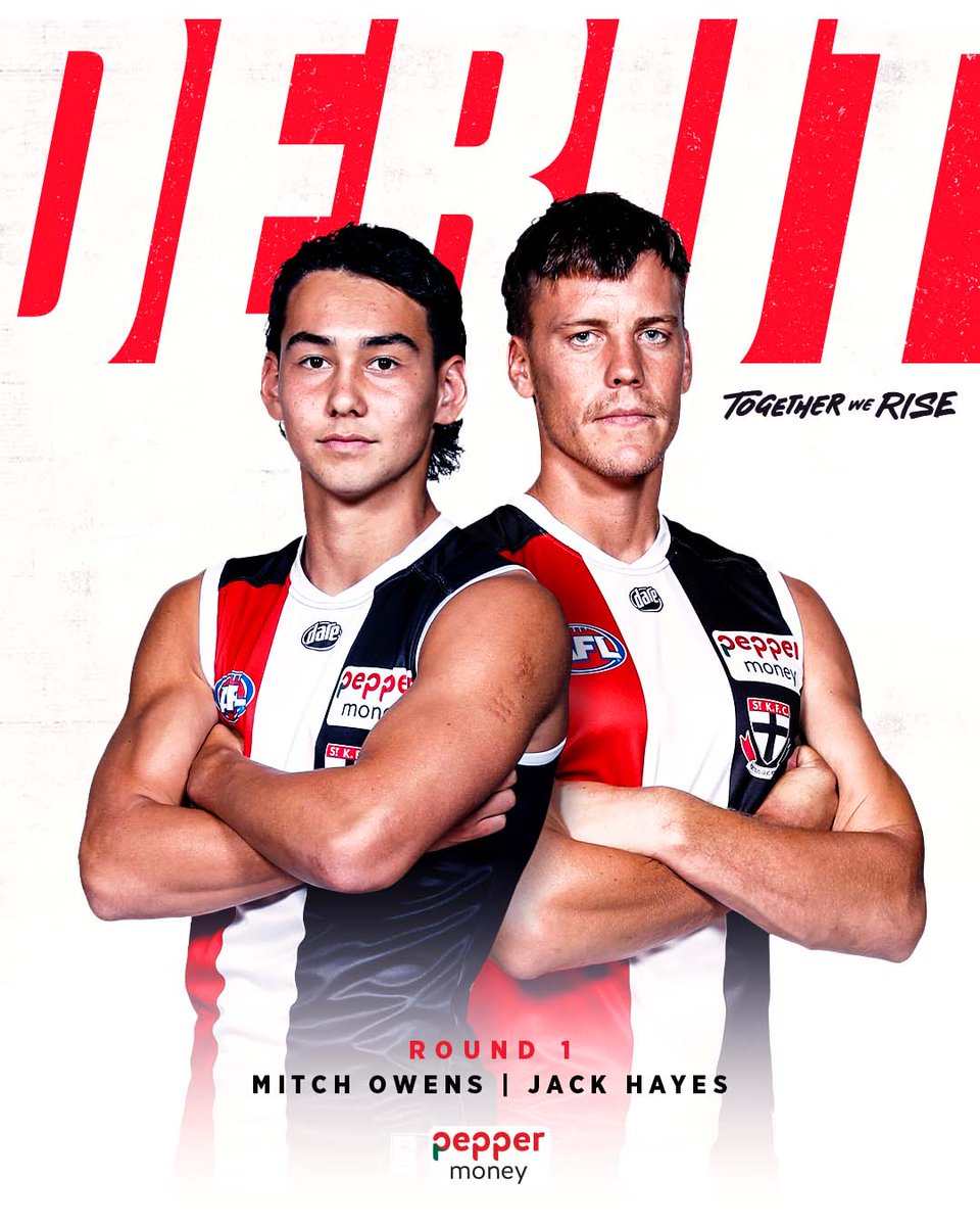 Mitch Owens and Jack Hayes will make their AFL debuts against the Pies tomorrow night.

📰→ stk.lt/3qbSzZC