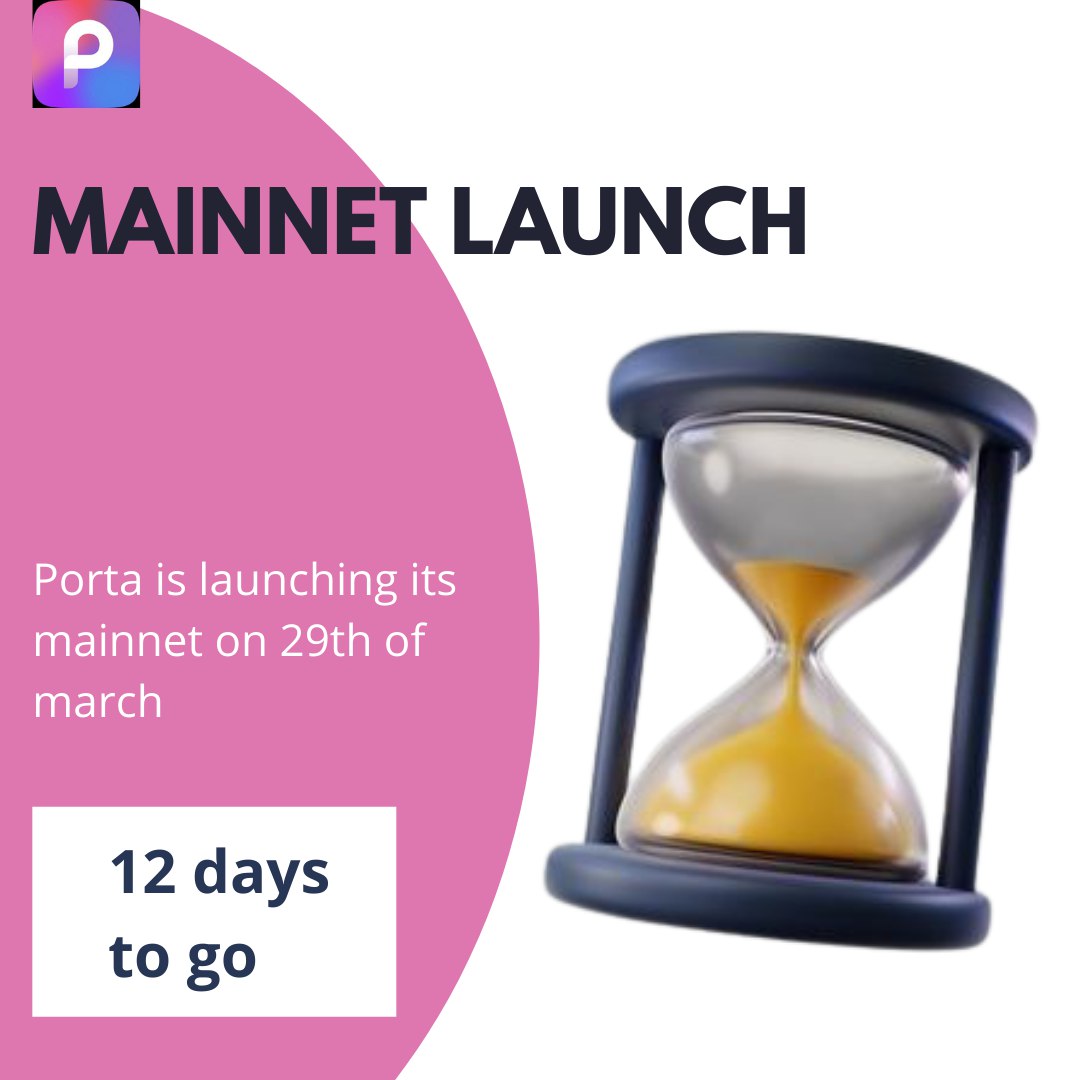 deejah_abk's tweet photo. GM, another day closer to @portanetwork_ mainnet lauch 🔥🔥🔥
I am hyped!! 12 days to go 💃
#portnetwork #portamainnet #launch https://t.co/SEcJ70Q8mR https://t.co/mqQfrkBsDJ