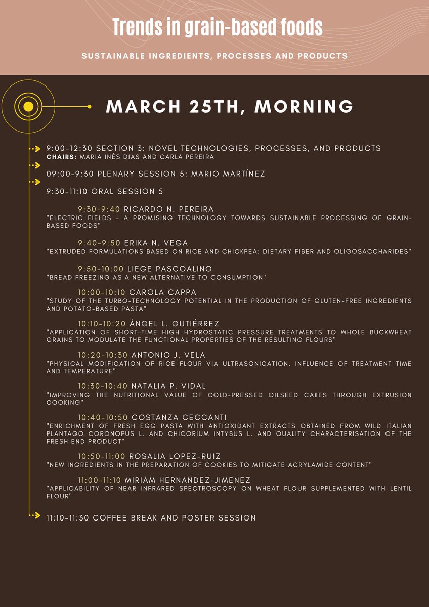 biochemcore's tweet photo. Trends in grain- based foods!

Full programme! 

Enjoy with us! https://t.co/rovsqK62Tt