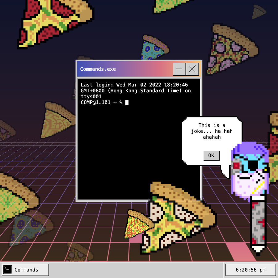 TheNiftyDOS's tweet photo. Preview of a NiftyDOS 💿 NFT

👉 Find out more on Discord 
https://t.co/Igwymh7Fu4

An NFT art project like no other 👀

PS: Don't buy with pizza 🍕

#NFTs #nftart #NFTwhitelist #NiftyDOS https://t.co/gPDZ6aCvHh