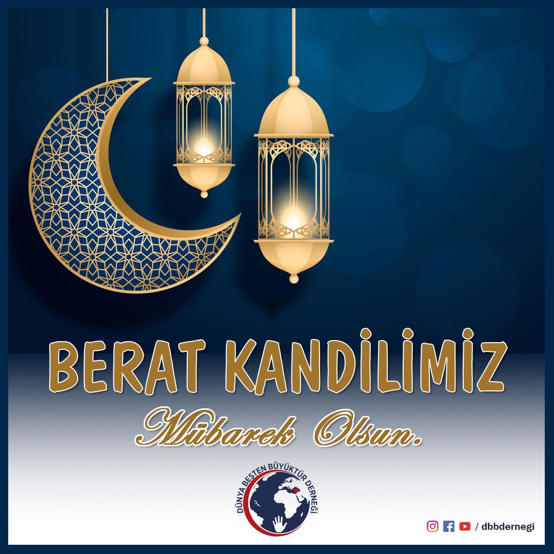Berat Kandilimiz Mübarek Olsun.

#BeratKandili #BeratGecesi #BeratKandilimiz