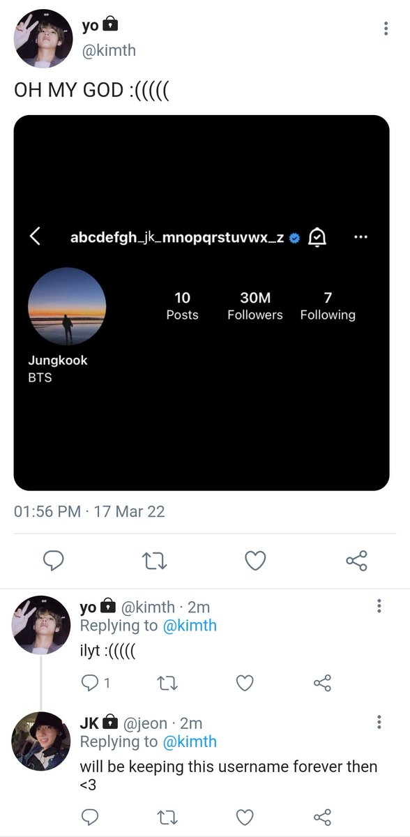 faesvk's tweet photo. #taekookau where tăehyung is having a breakdown over the change of jungkoök's alphabet ig username. https://t.co/I4gLqAI24D