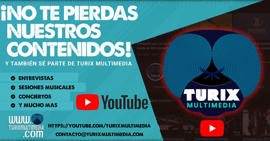 #musica #conciertos #entrevistas #cultura #eventos #sesionesmusicales #musicaIndie #musicaemergente y muchos contenidos más. Suscríbanse a nuestro canal youtube.com/turixmultimedia