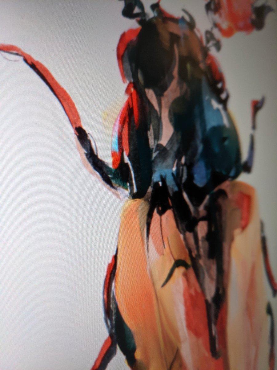 VesselFLOW's tweet photo. Auction for the next #beetlez starts tonight...
#sneakpeek #beetlez #GAN #watercolour #whatsonyoureasel #Vesselsgen0 https://t.co/Jlb01OeDRr
