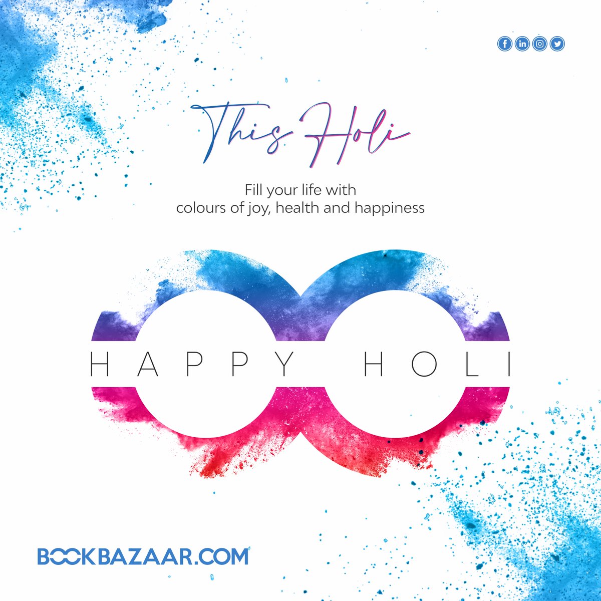 BookBazaar2's tweet photo. “May God paint the canvas of your life with the most beautiful colors. May he Sprinkle Peace, luck, Success, and Joy at every Step, Happy Holi.”
🌐https://t.co/OuR7SzFJ1I
.
#Holi #holi2022 #colourful  #colours #schoolbooks #educationfirst https://t.co/YXj8tym6vk